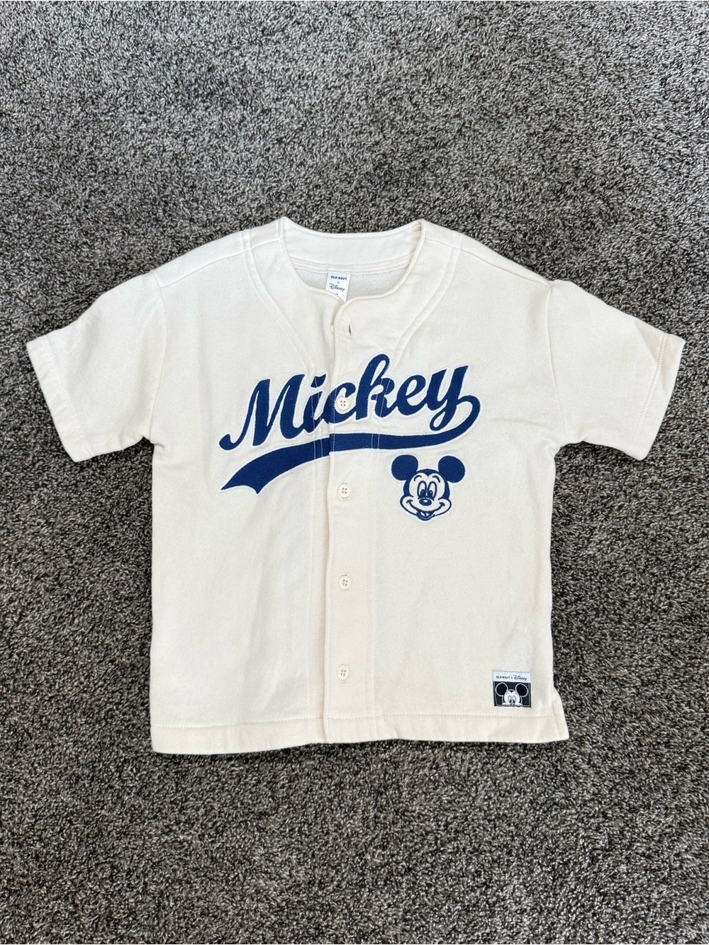 Mickey Short-Sleeve Button Front Kids Shirt